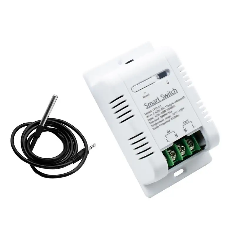 

Tuya Smart Temperature Switch 16A 3000W With Energy Consumption Monitoring RF433 Intelligent Thermostat Compatible With Alexa
