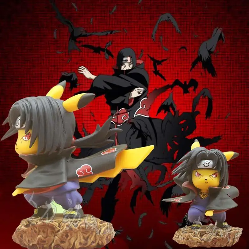 

Uchiha Itachi cos Pokemon Naruto Collection action Anime Figure statue car Decoration kids toys prize Birthday Christmas gift
