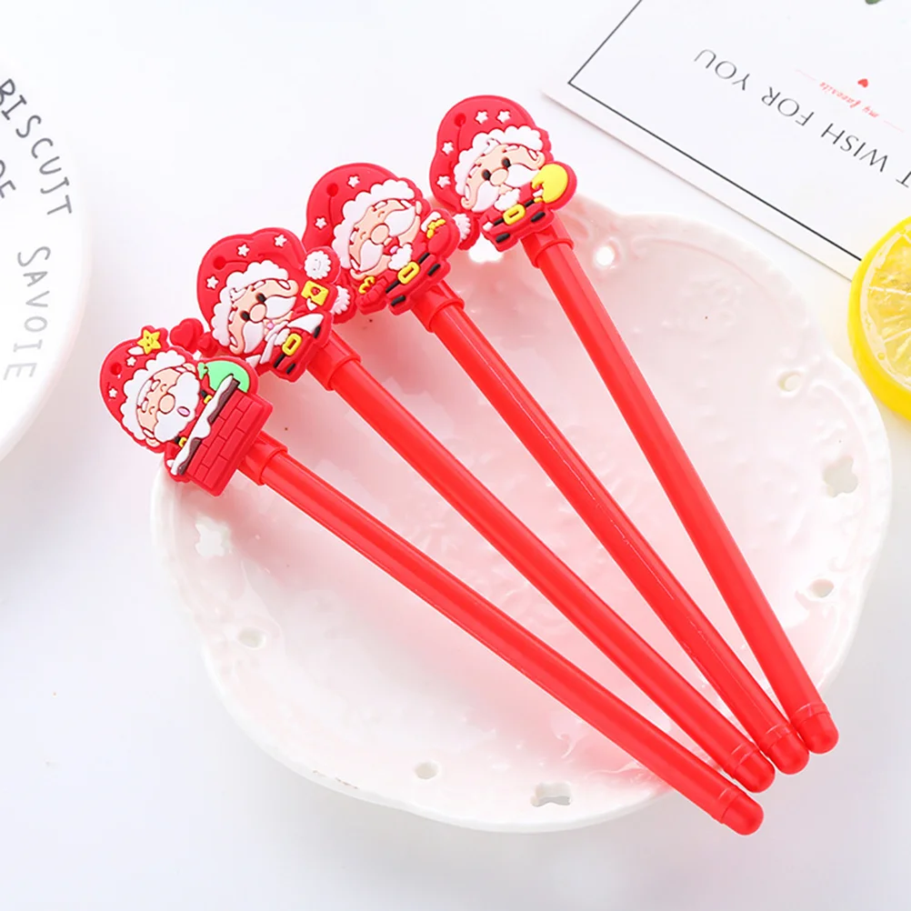 

15Pcs Pens Smooth Creative Christmas Durable Cartoon Santa Rollerball Pens for School Office Home