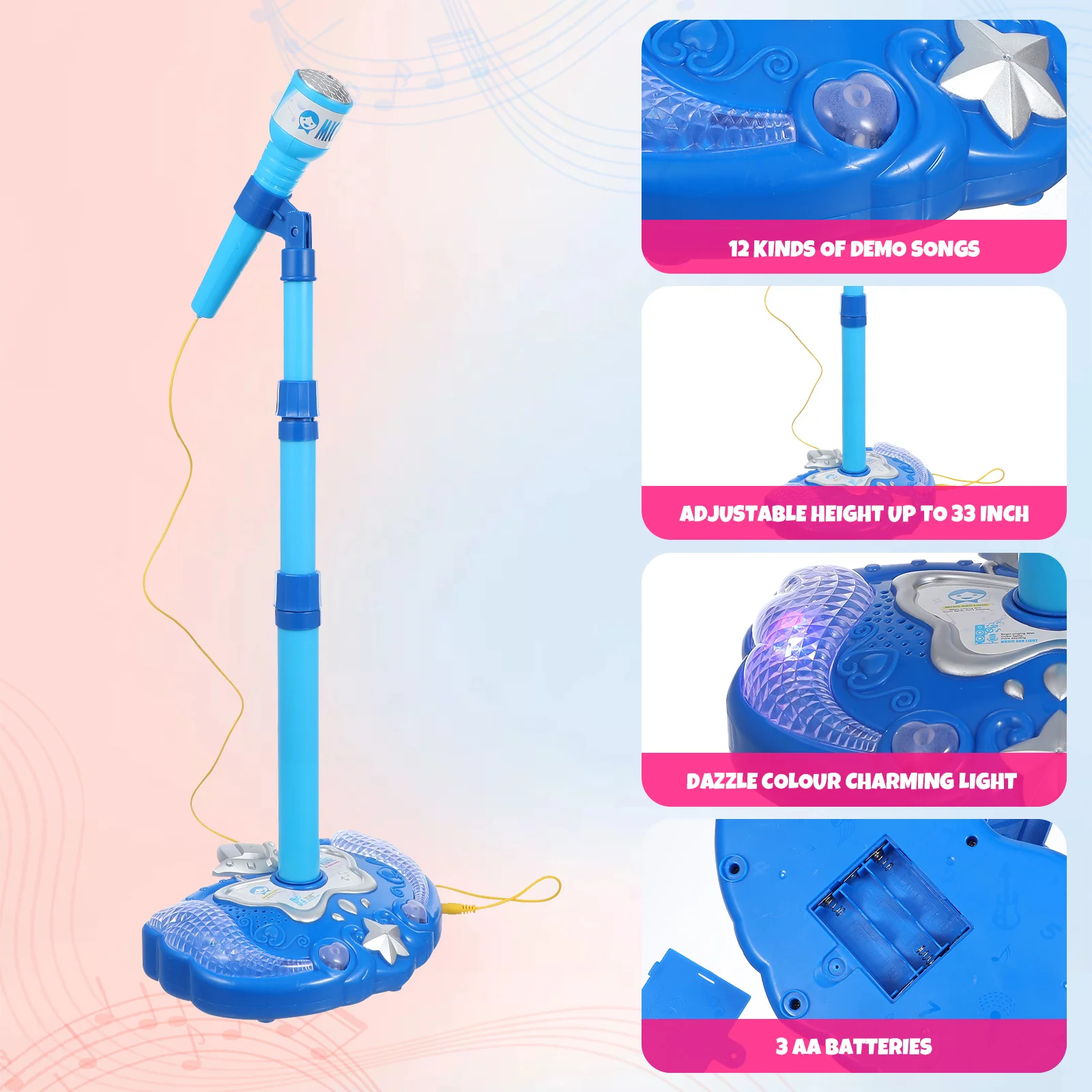 Детская игрушка-микрофон для раннего развития игрушка караоке пения девочек и