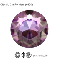 8 10 12mm 5pcs classic cut pendant 6430 k9 crystal stone earring necklace fancy stone pointback rhinestone diy jewelry beads