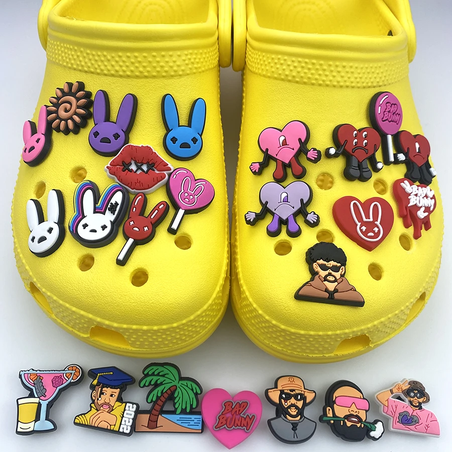 

Soft PVC Bunny Croc Shoe Charms Decoration Accessories for Girls Boys Clogs Sandals Wristband Holiday Party Gifts