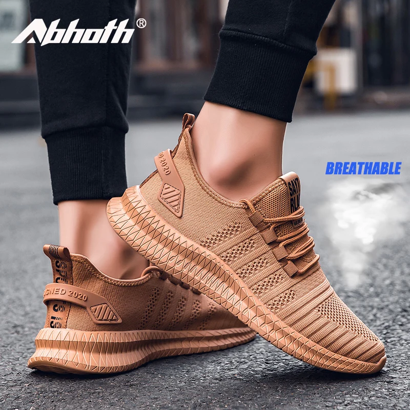 

Abhoth Men's Light Mesh Sneakers Casual Shoes Breathable Running Sport Shoes Men's Shoes Easy To Bend Zapatos De Hombre Large 48