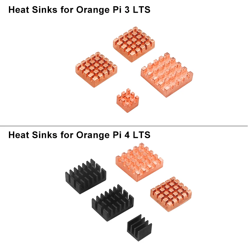 Радиатор Orange Pi 3 LTS / 4 радиатор из алюминиевого сплава медный кулер в комплекте