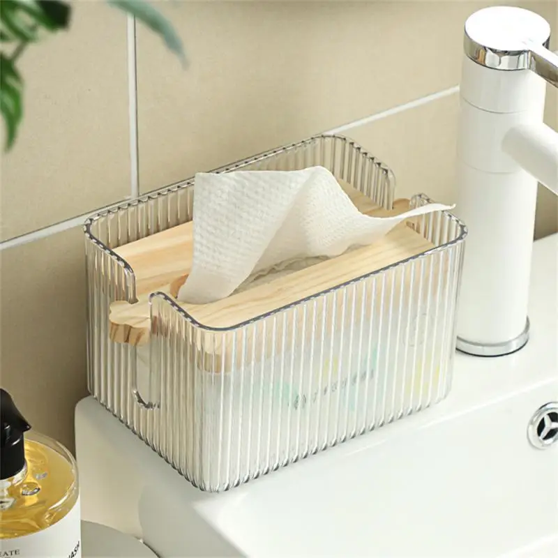 

Коробка для хранения салфеток, коробка для хранения салфеток в гостиной, туалете, высококачественный прозрачный бумажный ящик, коробка для хранения бумажных полотенец, коробка для салфеток