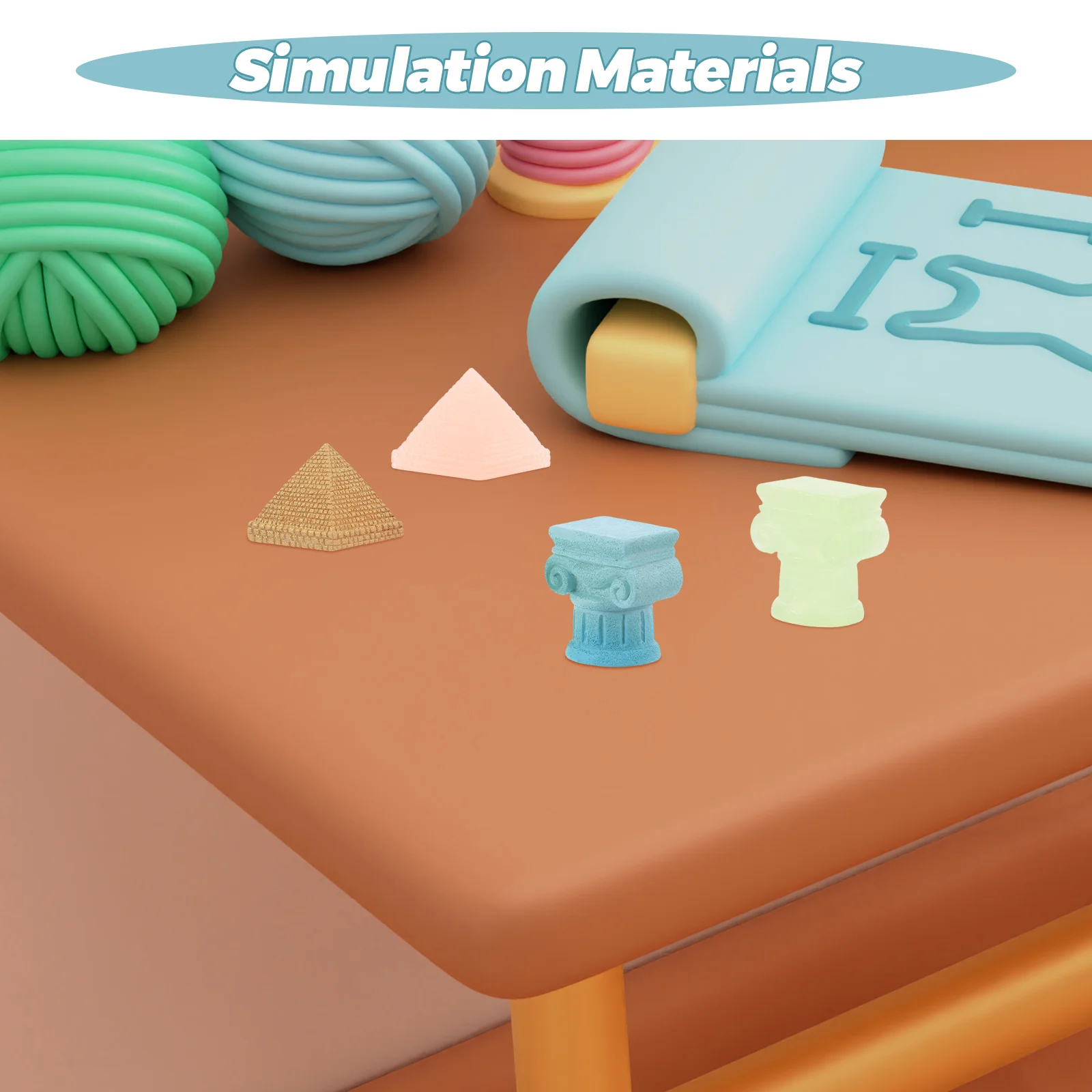 8 шт. микропейзаж декоративные украшения модель пирамиды греческая колонна