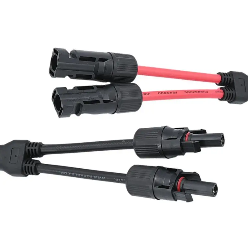 Solar Panel Connector Y Branch Solar Connection Cables Wire Connector Solar Cable For Charging Air Conditioner And Heating