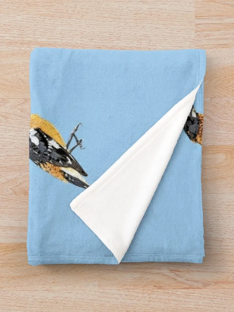 Черное дизайнерское одеяло Grosbeak с волосатыми волосами теплое зимнее