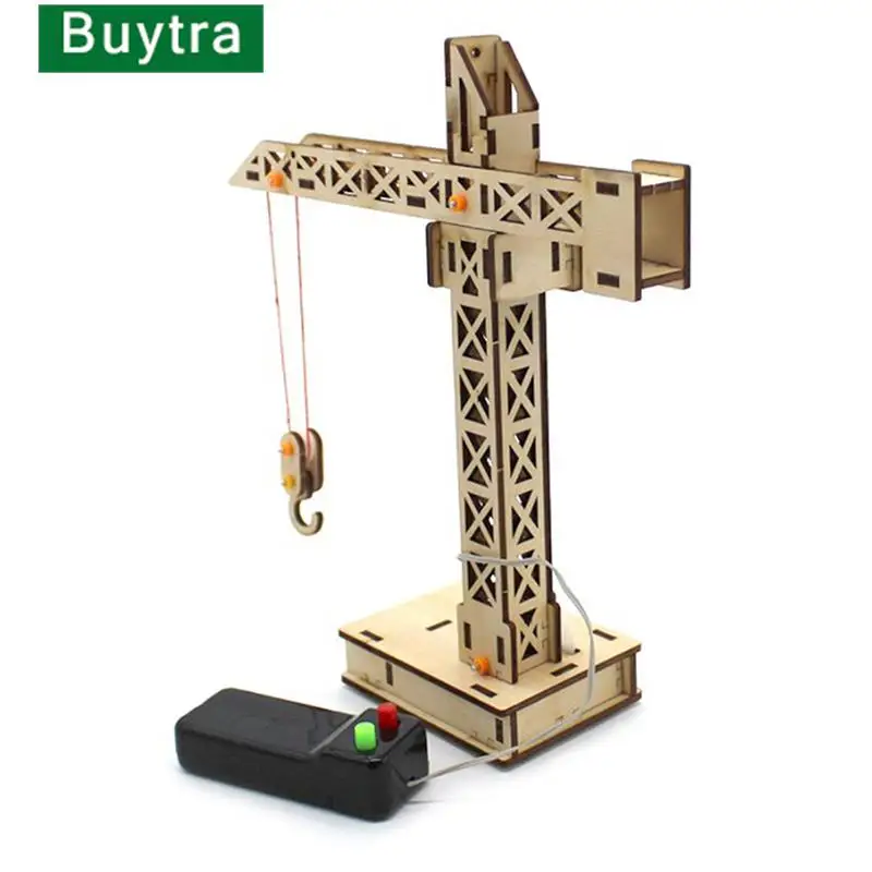 

Model Toy Remote Control Tower Crane Lifting Crane Diy Models & Building Toy Science &Education For Children Education Gift