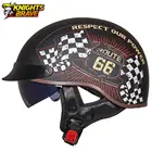 Мотоциклетный шлем Casco, винтажный Ретро шлем для мотоциклистов, с закрытым лицом, с сертификацией DOT