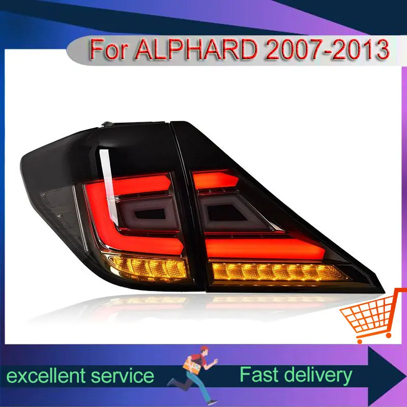 Стайлинг автомобиля для Toyota Elfa 07-14 обновленный задний фонарь в сборе DRL серии 20