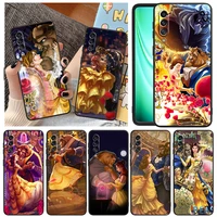 art beauty and the beast for samsung note 20 10 9 ultra lite plus f23 m52 m21 a73 a70 a20 a10 a8 a03 j7 j6 black phone case