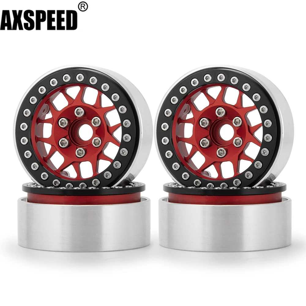 

Колесные диски AXSPEED из металлического сплава, 2,2 дюйма, Beadlock для 1/10 Traxxas TRX4 TRX6 D90 Axial SCX10 90046 RR10 Wraith 90018, Радиоуправляемый гусеничный автомобиль