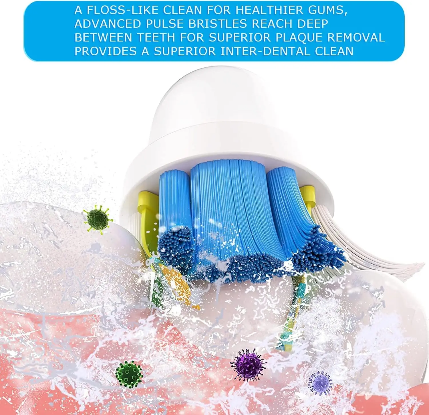 Сменные насадки для зубных щеток Oral b Braun Floss Action Pro 7000 1000 3000 5000 Vitality 4 шт.