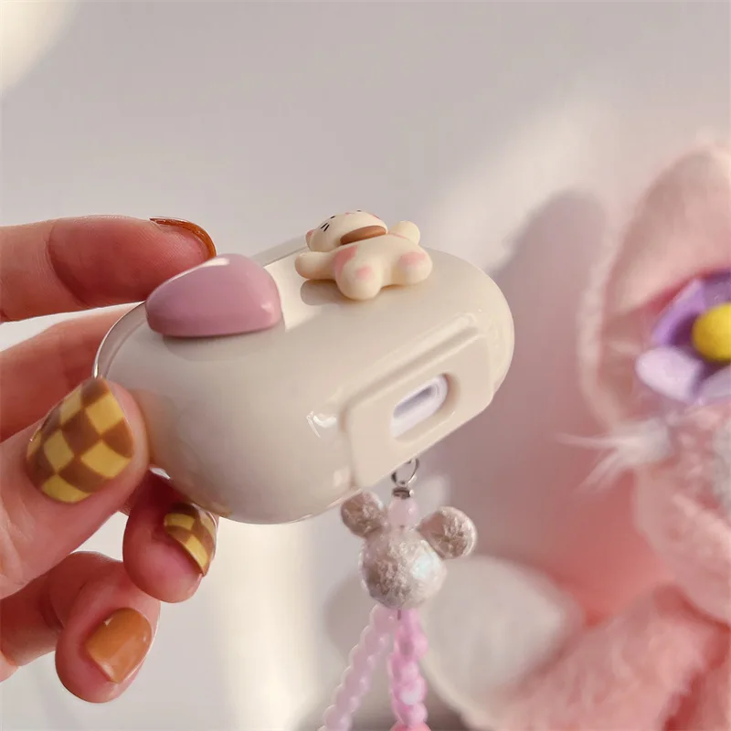 Милый розовый котенок милый ремешок на запястье для Bluetooth Apple Earpods аксессуары