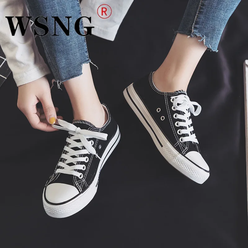 

Fashion Classic Women's Canvas Shoes Summer Simple Lace-Up Flat Sneakers Ladies Casual Comfortable Platform Canvas Shoes