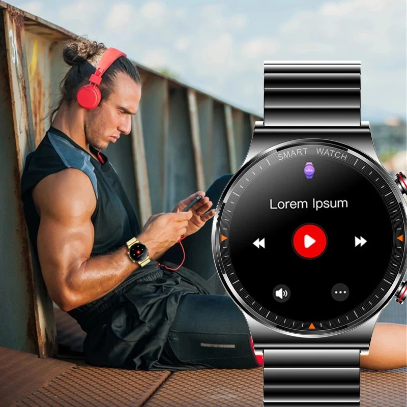 

Мужские Водонепроницаемые Смарт-часы с дисплеем 454*454 HD 1,39 дюйма и Bluetooth-подключением