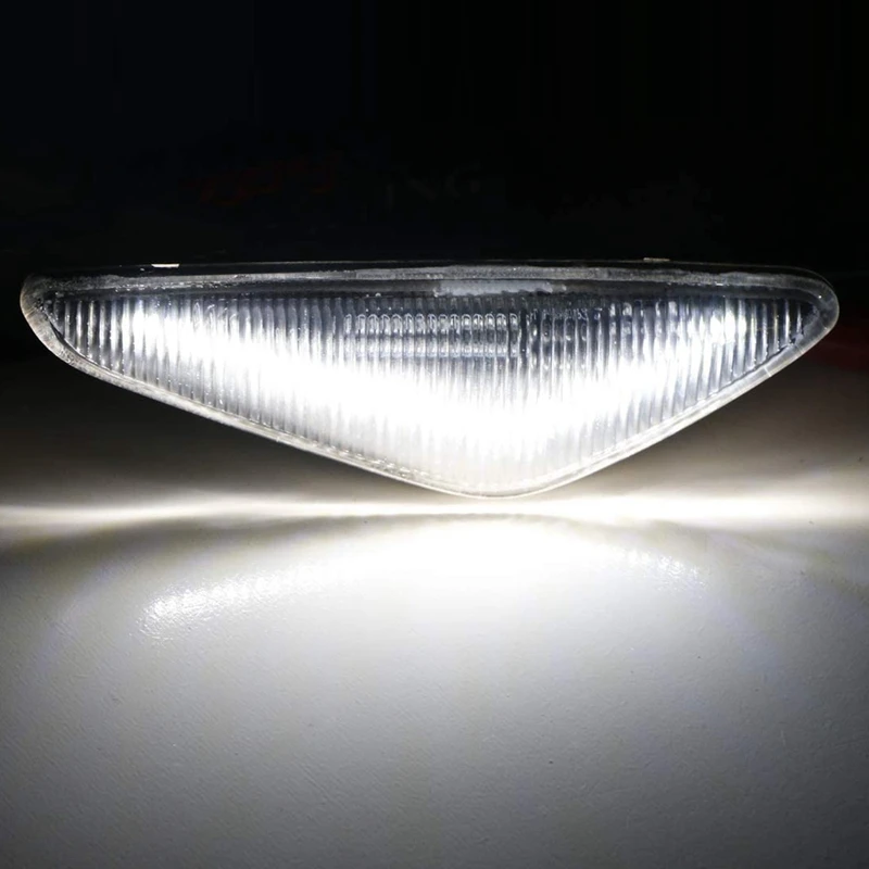 Автомобильная прозрачная линза белая фотовспышка боковой маркер для BMW X3 X5 X6