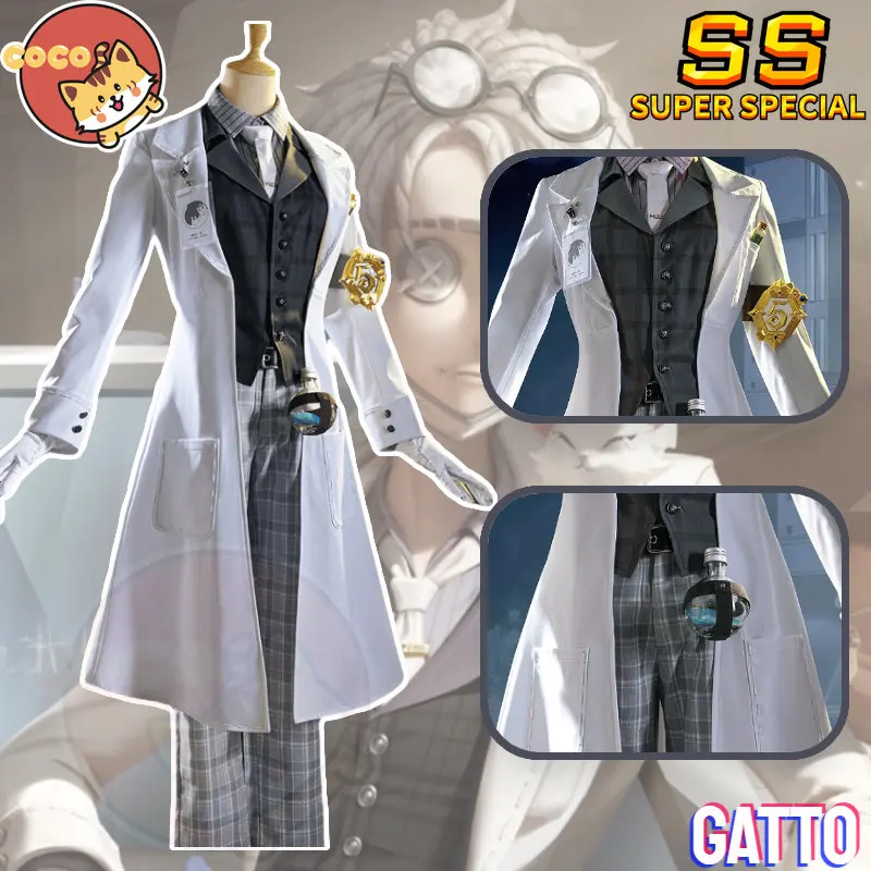 

CoCos-SS Game Identity V Gatto Embalmer Cosplay Costume Game Identity V Cosplay Undertaker Aesop Carl New Skin Gatto Costume