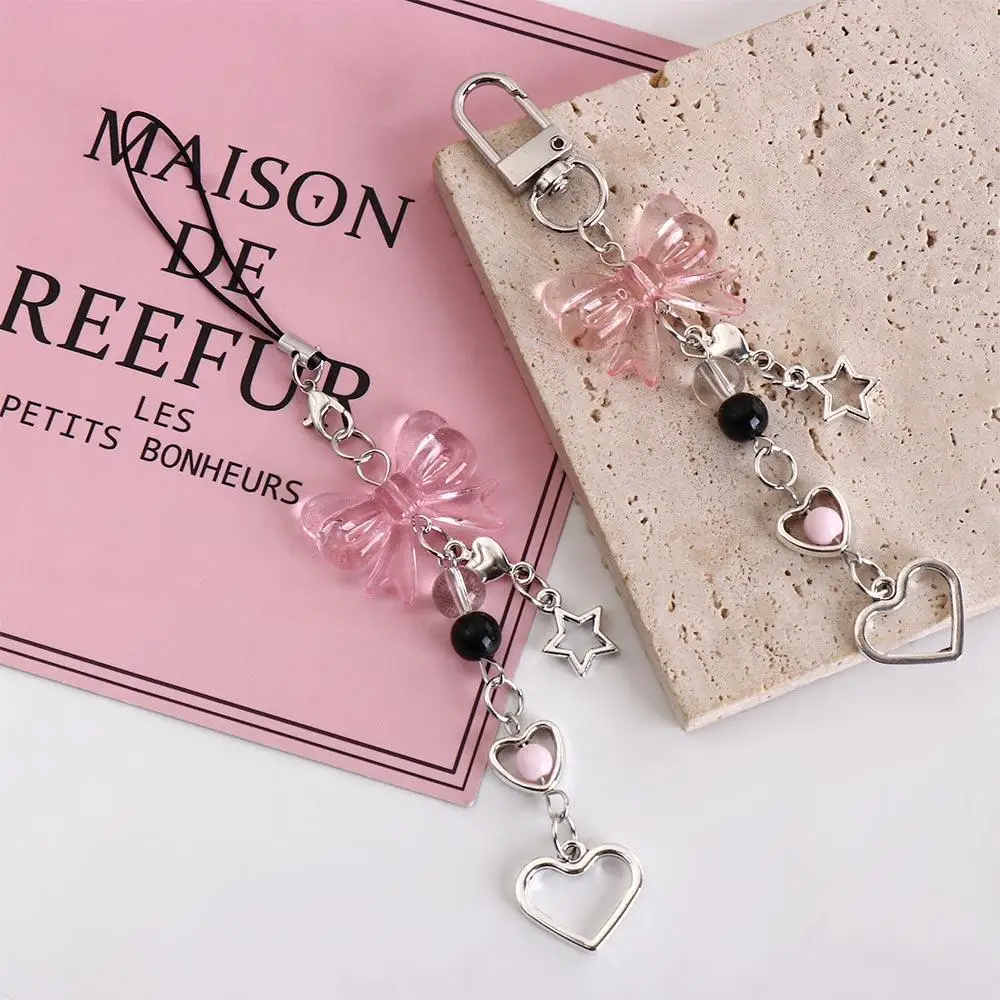 Ремешок из бисера с жемчугом и бусинами подвесной ремешок для телефона бантом