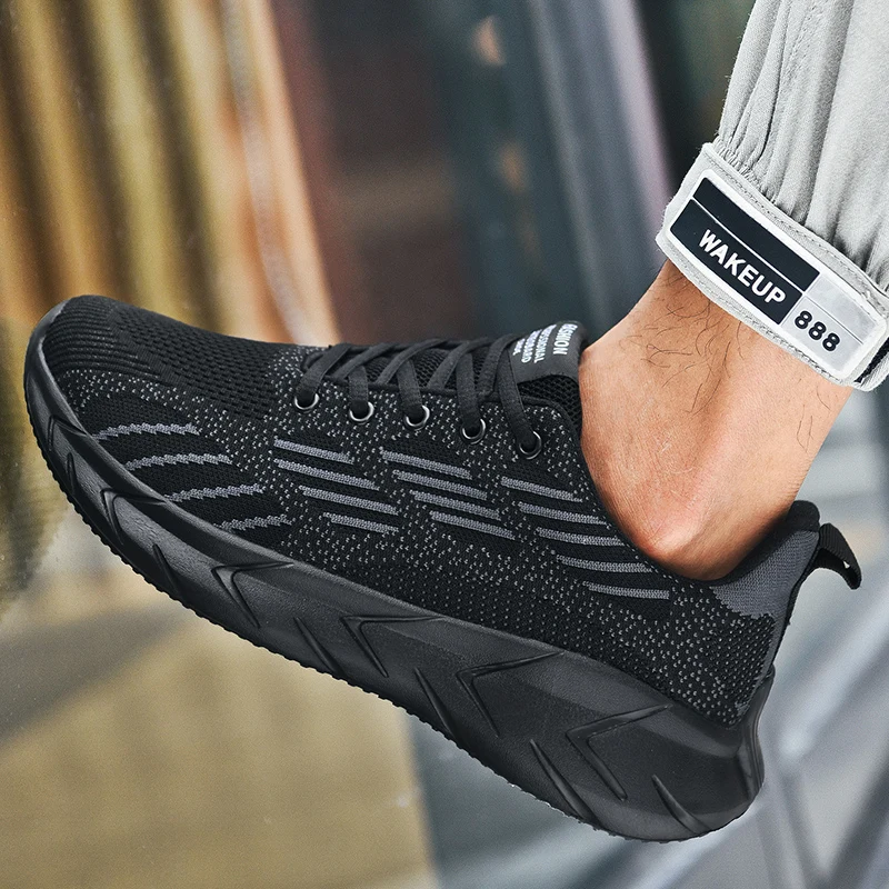 Новинка весенне-летняя мужская обувь 48размера плюс спортивные сетчатые беговые