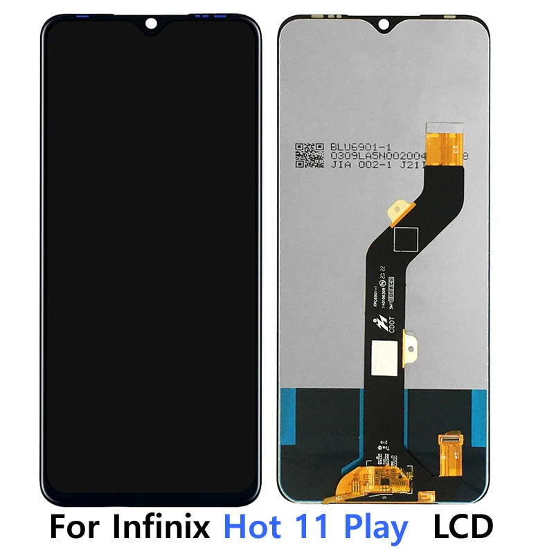 

6.82'' Original LCD For Infinix Hot 11 Play LCD Display Touch Screen Digitizer Assembly for Hot11 Play LCD Repair Replacement