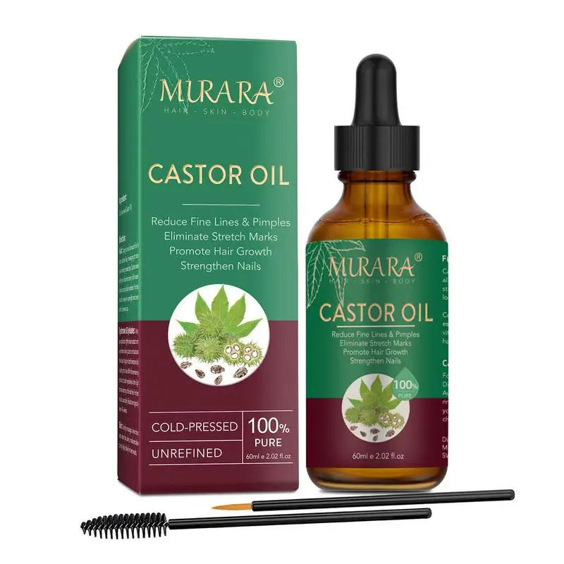 

Касторовое масло для ресниц, органическое касторовое масло для стимулирования роста ресниц, бровей и волос. Увлажняющее средство для кожи и