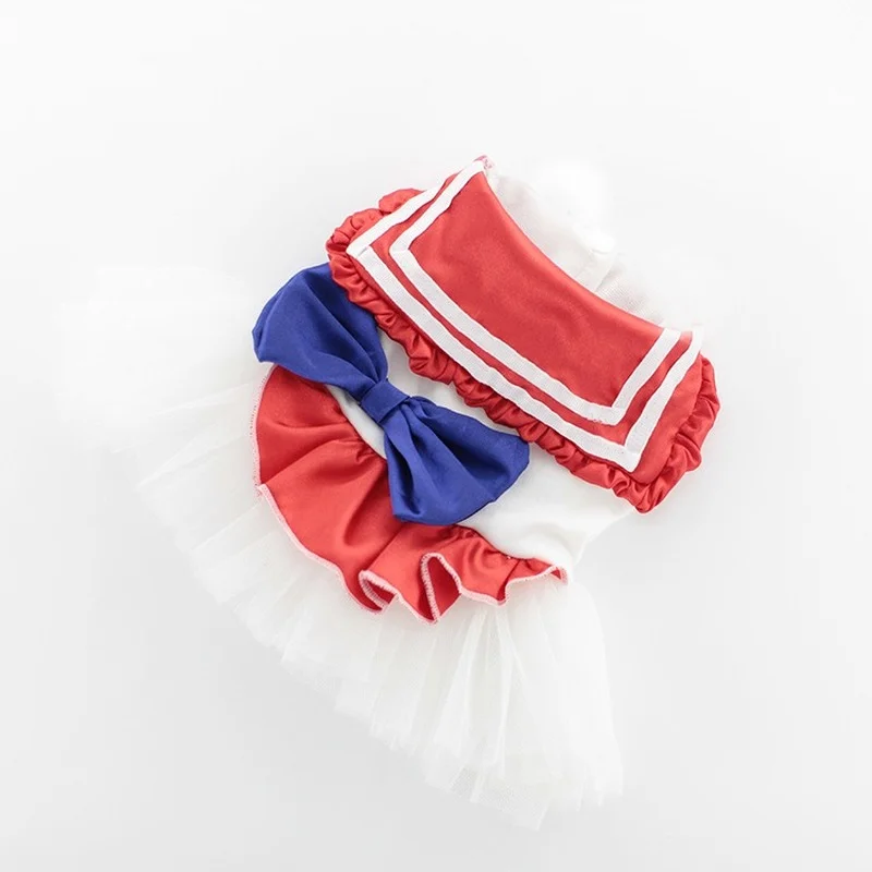 Платье Сейлор Мун Одежда для питомцев костюм собаки маленький милый тонкий