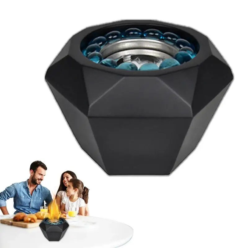 

Переносной стол для огня, бетонная настольная подставка для огня, маленькая внутренняя подставка для огня с этанолом, уличный камин, настол...