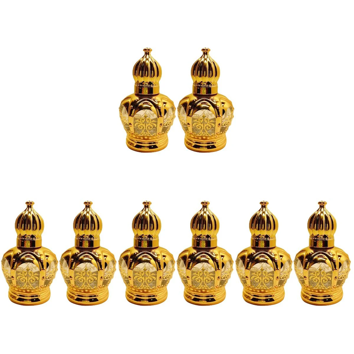 

8 Pcs Portable Perfume Bottle Bottled Roller 6.5X3.8CM Sub Bottles Essential Oil Reusable Glass Travel