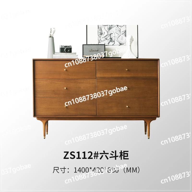 XJ простой современный комод с шестью ящиками античный ретро-шкаф для хранения в