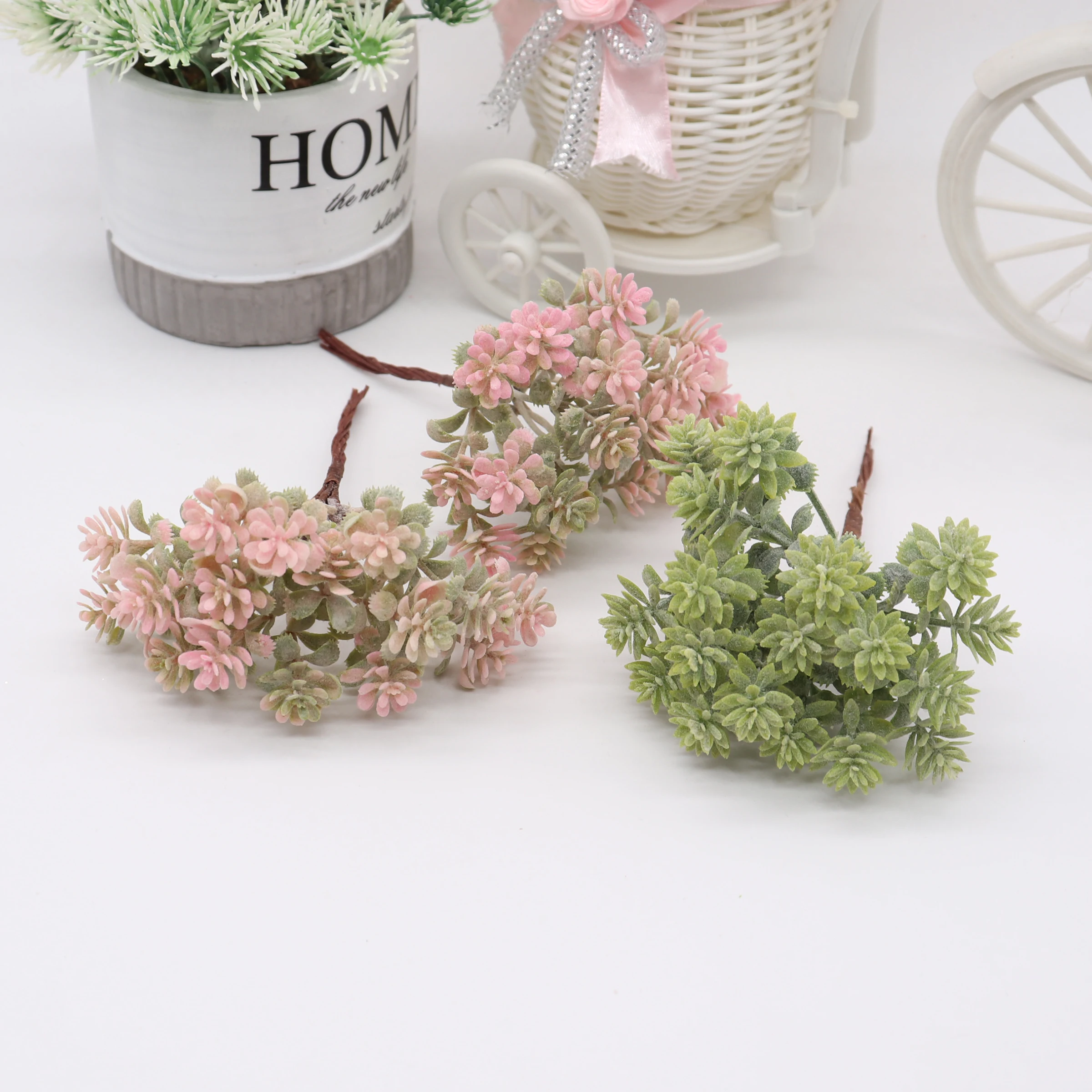 Искусственные цветы для свадьбы Рождества скрапбукинга 6 шт.