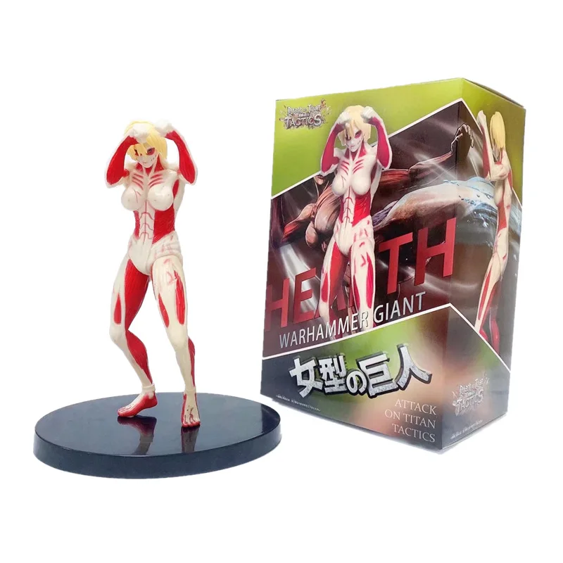 Фигурка-действие PVC Attack on Titan Annie Giantess Leonhart в масштабе 16 см из коллекции Warhammer Giant, модель игрушки Eren Jaeger, кукла для детей в подарок.