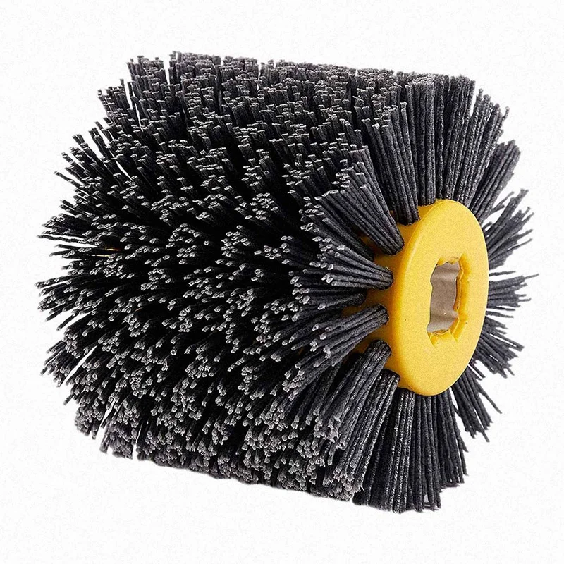 

P120 3 Pcs Nylon Abrasive Wire Dupont Drum Polishing Wheel Electric Brush For Woodworking Metalworking