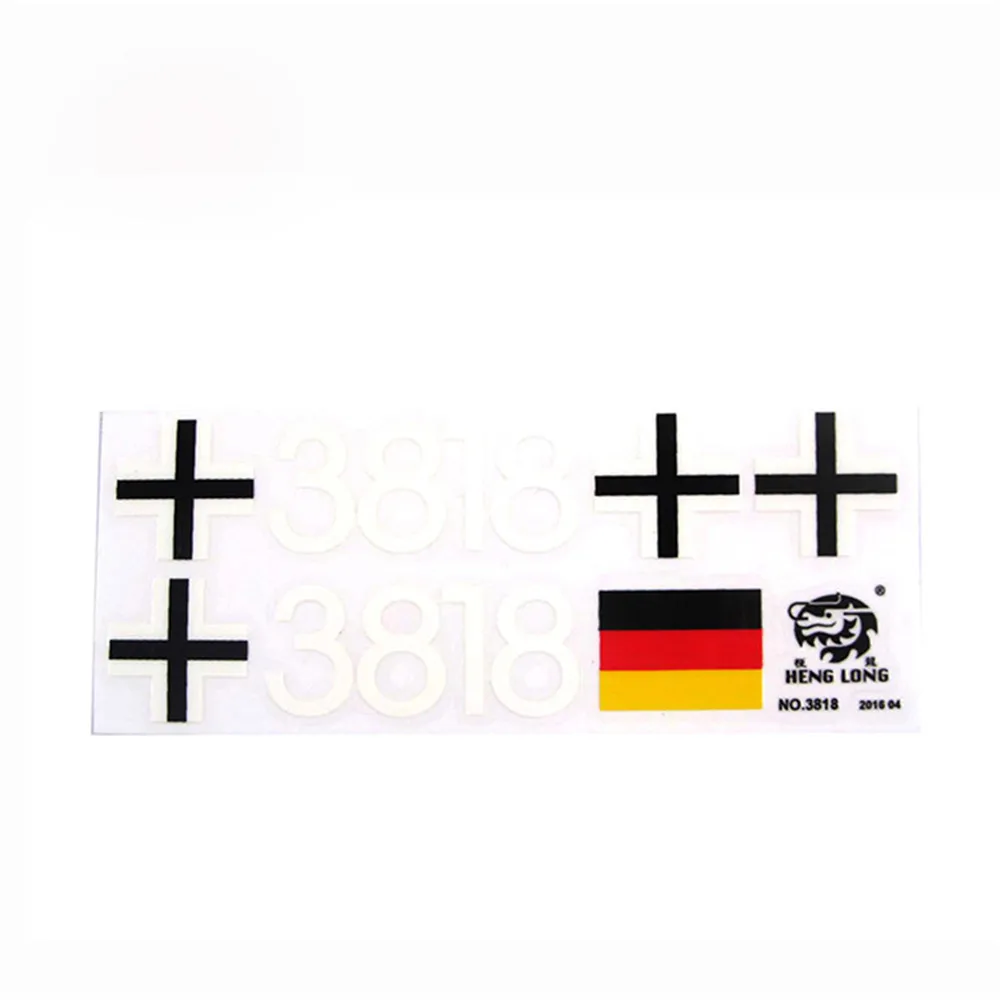 

Replacement 18-073 Decorative Sticker Number Cross Decal for 1/16 Henglong German Tiger 3818-1 RC Tank Modification Accessories