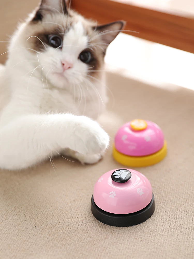 

Dog Ring The Bell Device Hand Press Training Pet Device Cat Feeding And Eating Button Press Bell Training Chihuahua Supplies