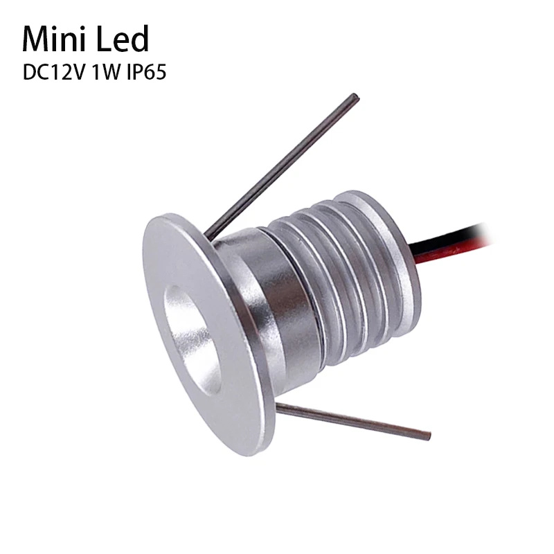

1W Mini Led Spot Light 12V Plafond Spotlight Showcase Lamp IP65 Downlight Stair Interior Sauna Trap Bedroom Hallway Lighting