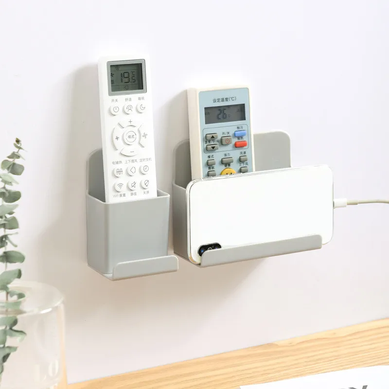 

Multifunction Phone Charging Storage Box Creative Desktop Remote Control Racks Wall-Mounted Convenient Household Gadgets
