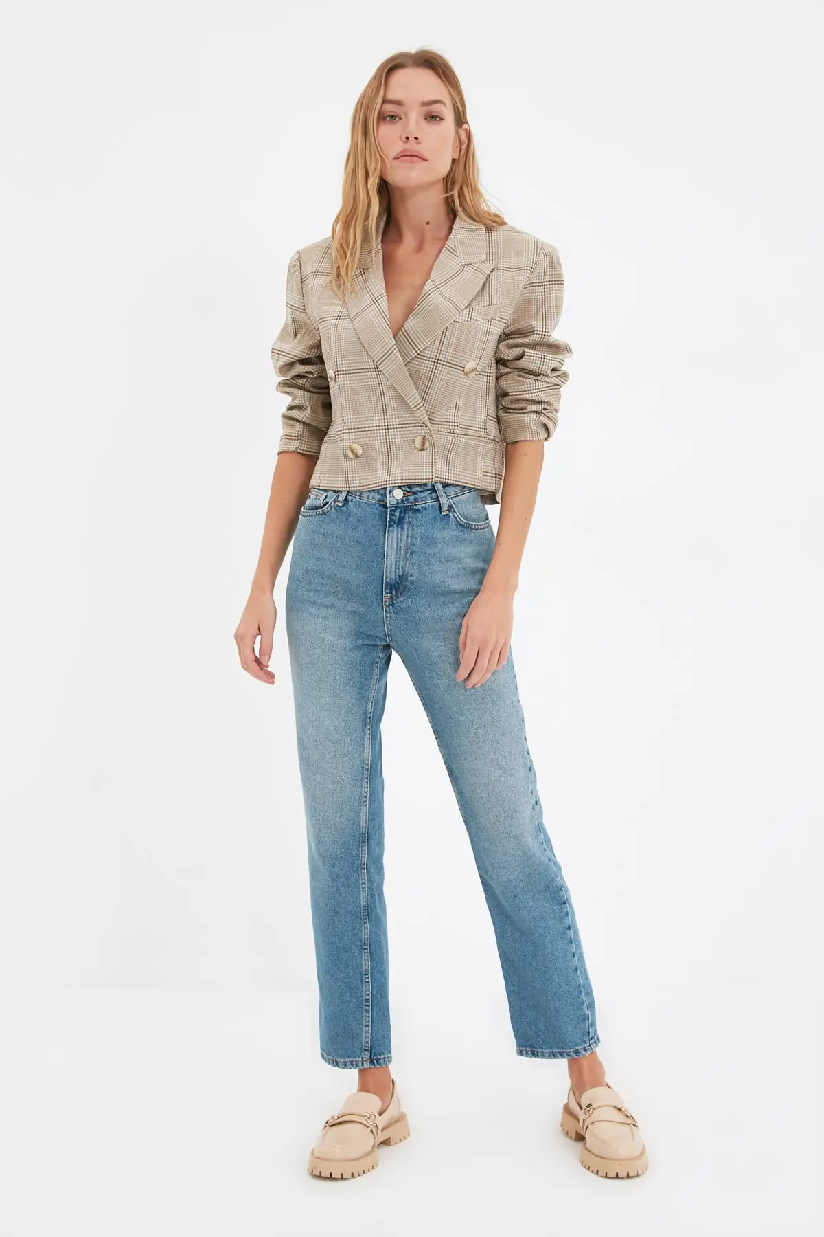 

Trendyol High Waist Bootcut Jeans TWOAW22JE1092