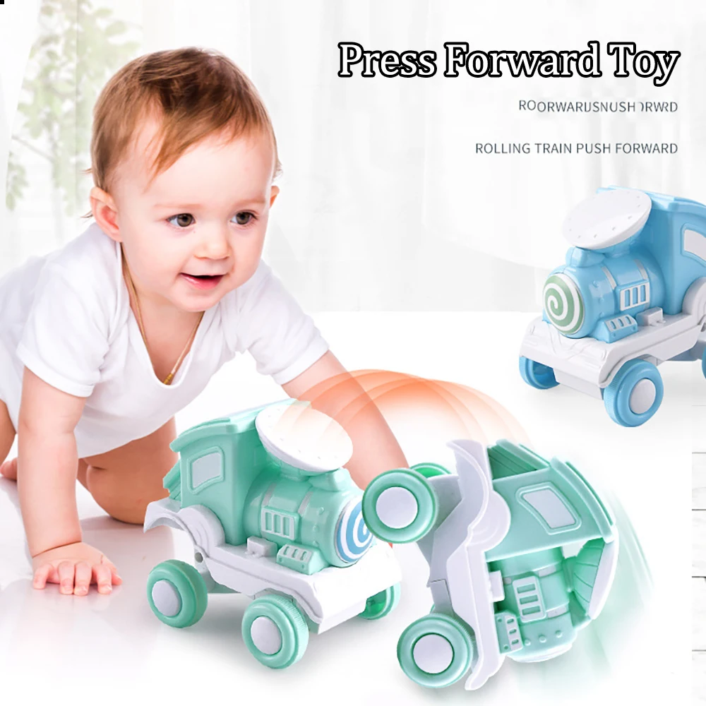 

Мультяшные детские игрушки, поезд, автомобили, детская игрушка Монтессори, детское образование, подарок на день рождения и Рождество, один г...