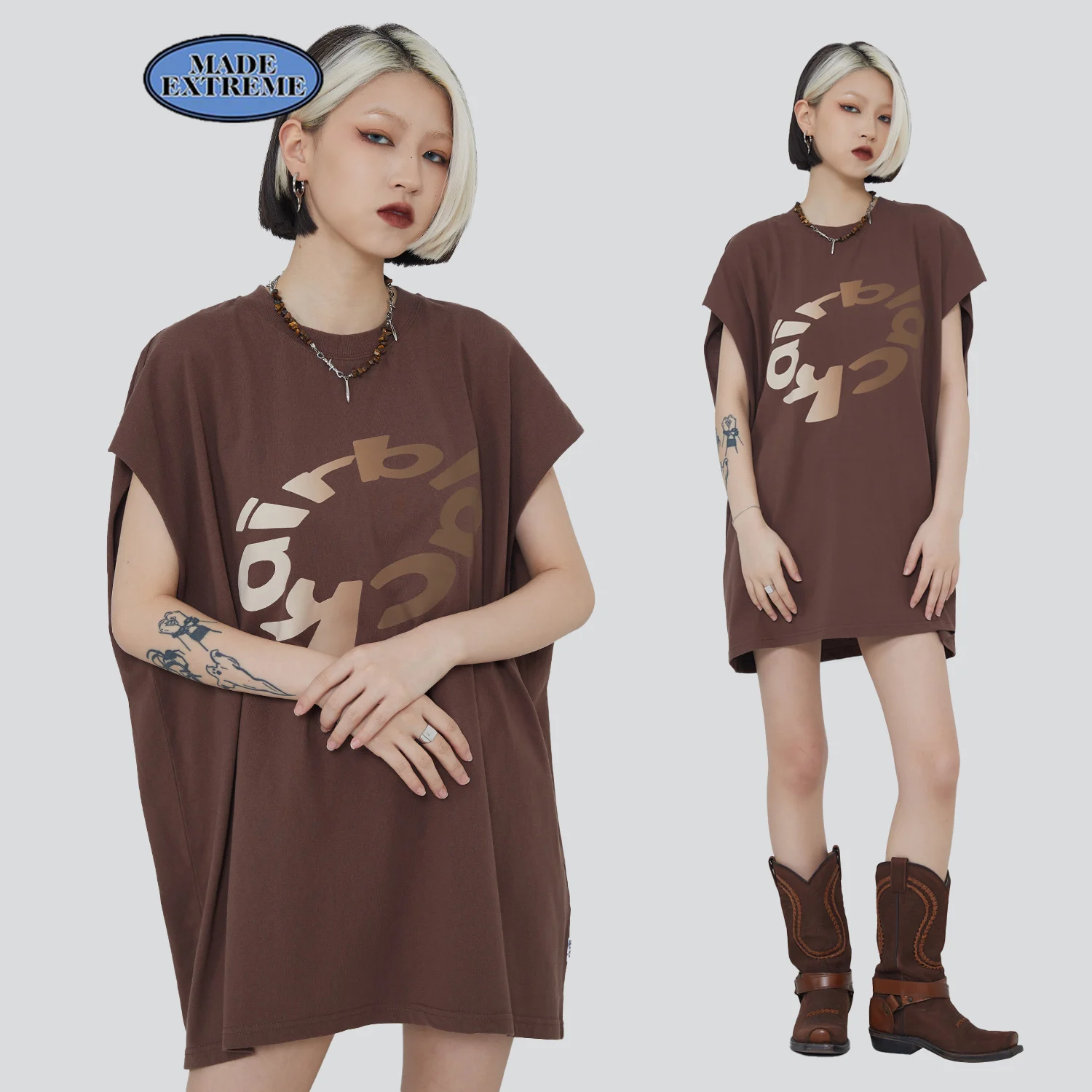 

BLACKAIR funny letter print vest men hip hop punk loose cotton shirt summer new fashion oversized tank tops gym clothing men