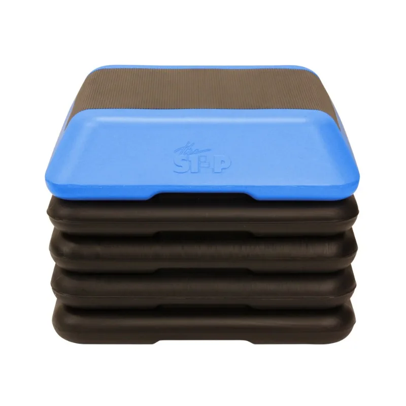 

The Step High Step Aerobic Platform with High Step Blue Aerobic Platform and 4 Black Risers power legs ejercitador de pies