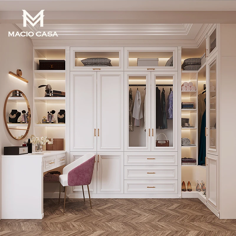 Гардеробная mдвоо индивидуальная легкая роскошный стеклянный шкаф для спальни