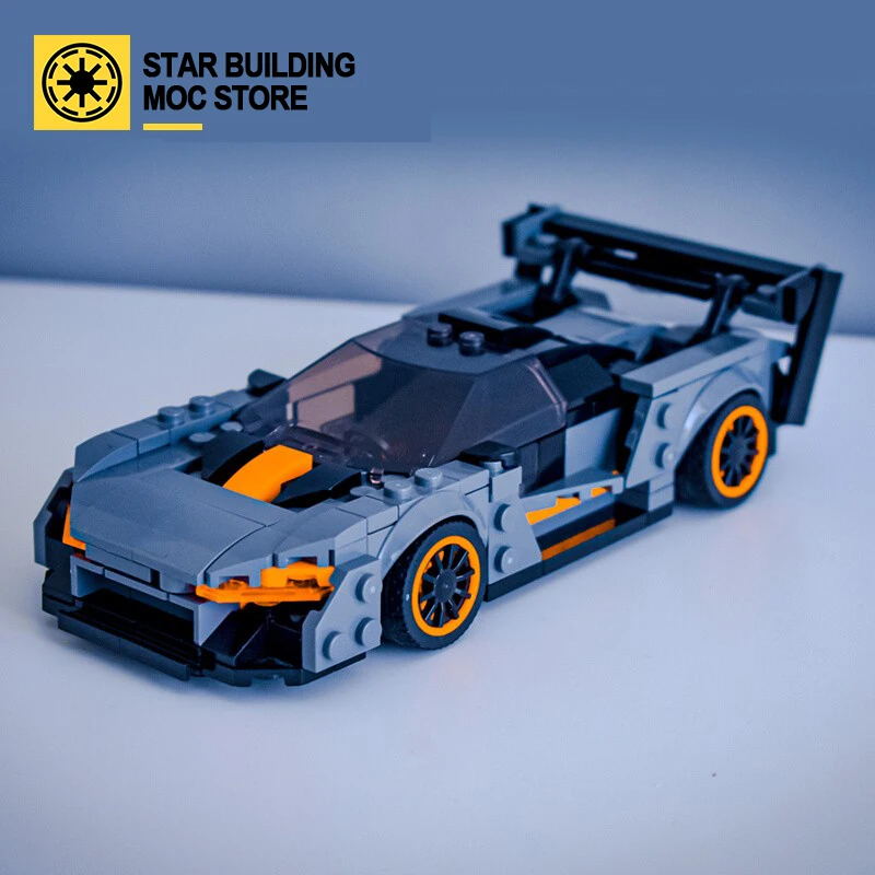 

MOC-77472 McLaren Senna GTR гоночная модель автомобиля, модель спортивного автомобиля, головоломка, строительный блок, игрушка, Детский подарочный набо...