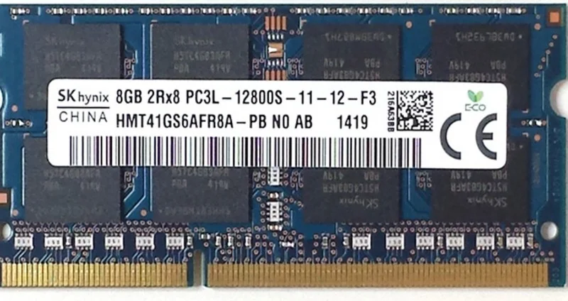 

RAM 8G DDR3L 1600 HMT41GS6AFR8A-PB Notebook Memory Bar