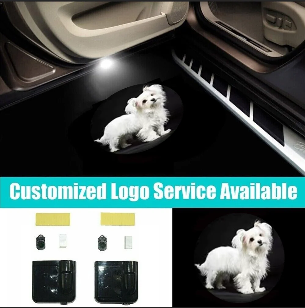 2 шт. беспроводная автомобильная лампа-проектор