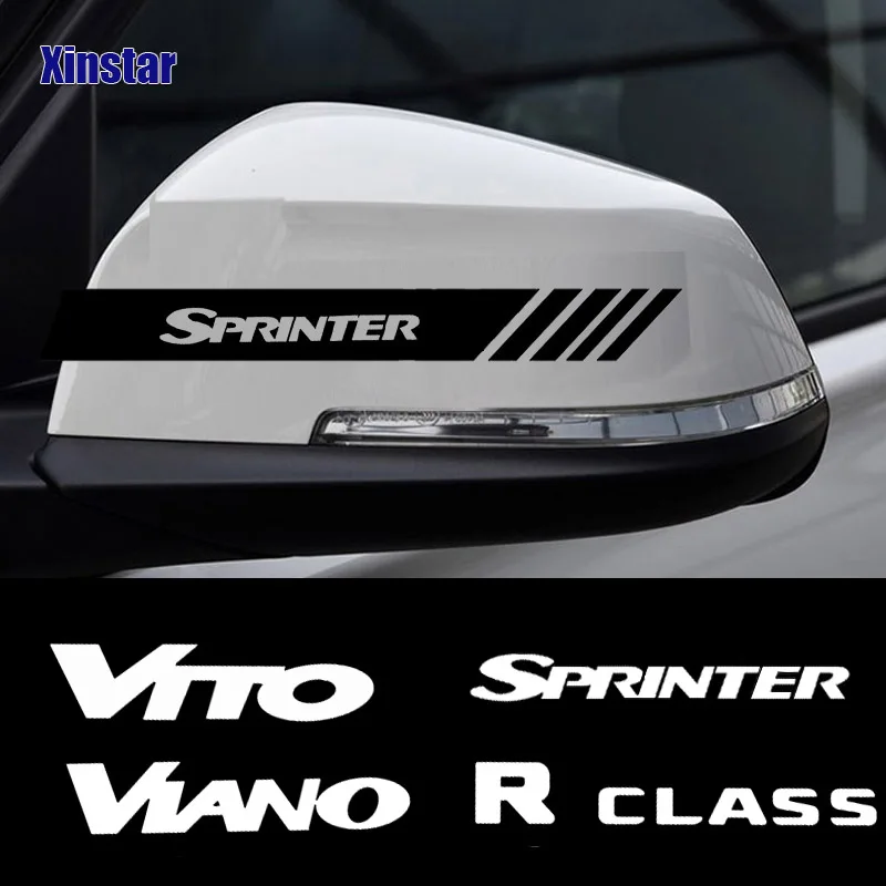 Наклейка на зеркало заднего вида для Mercedes Benz CITAN R V CLASS SPRINTER VIANO VITO W203 W204 W205 W124 W213 W212