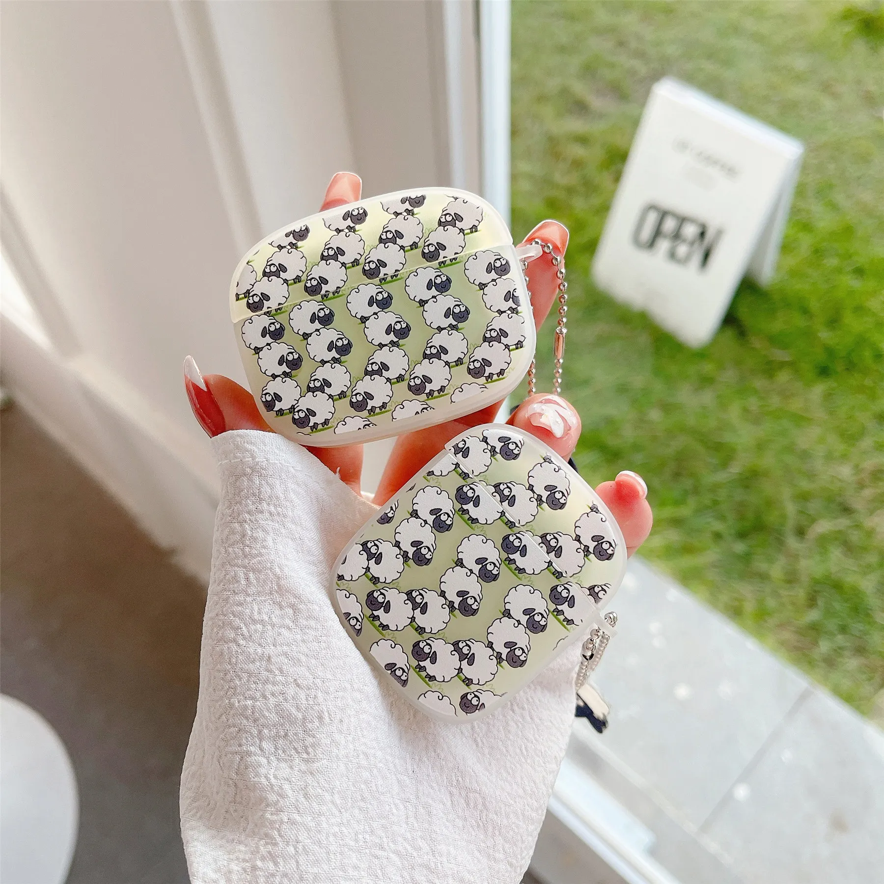 

Роскошный простой чехол для наушников Airpods 3 Pro, милый силиконовый чехол с маленькой овечкой для Apple Airpods 2, 3, 2, 1, чехол с украшениями