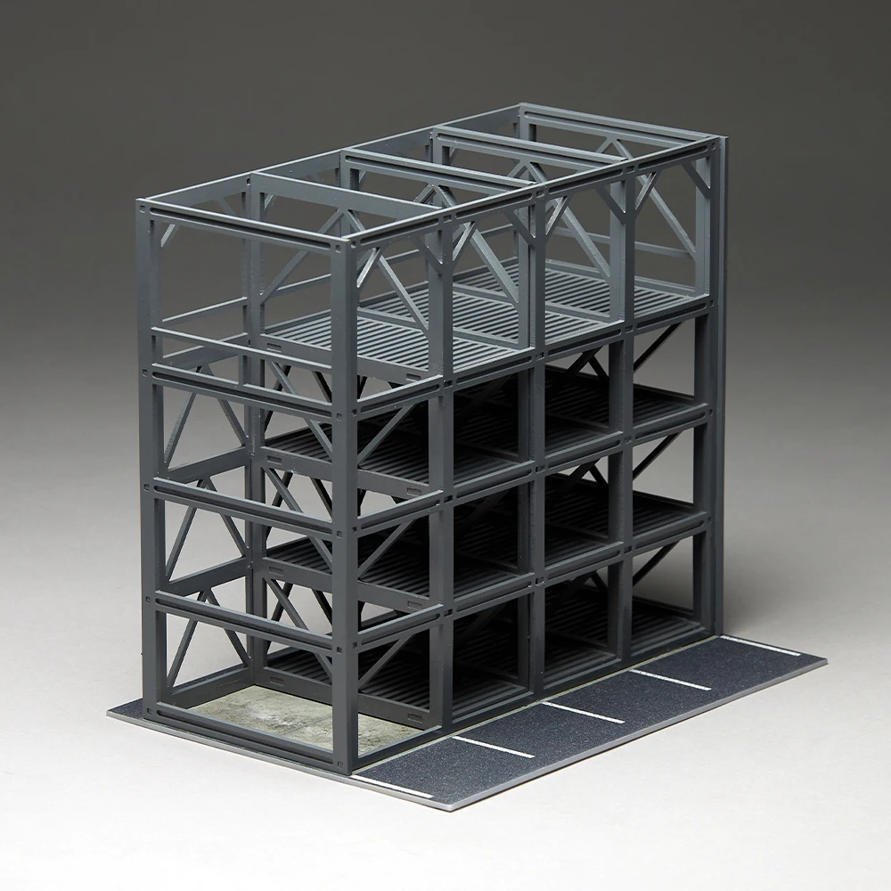 1/64 модель автомобиля парковка здание сцена украшение игрушка в подарок для