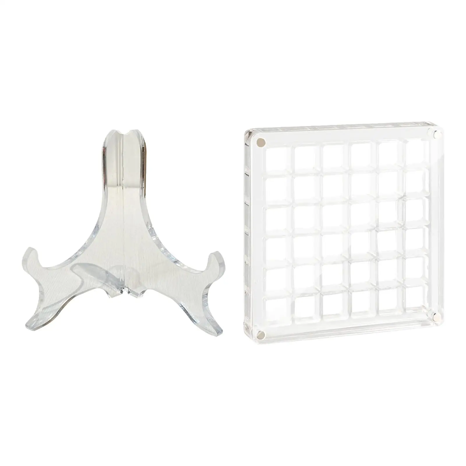 Акриловая коробка для хранения ювелирных изделий с подставкой декоративная